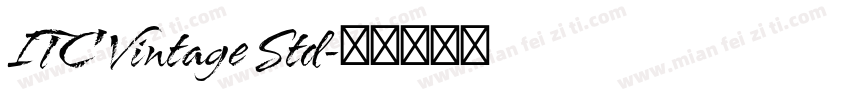 ITC Vintage Std字体转换